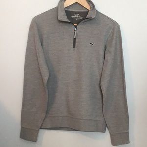 Mens XS Gray Pullover Quarter Zip (Vineyard Vines)